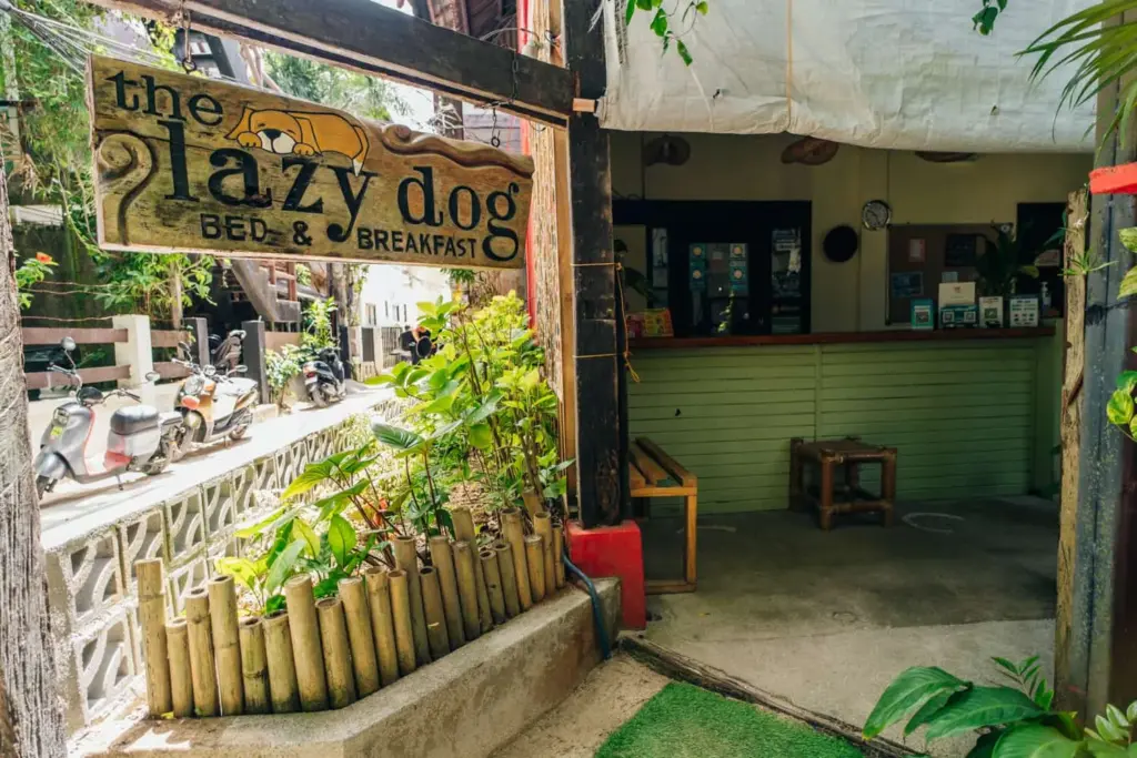 A corner of the property at The Lazy Dog Boracay